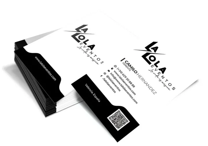 Tarjeta de presentación La Lola Eventos